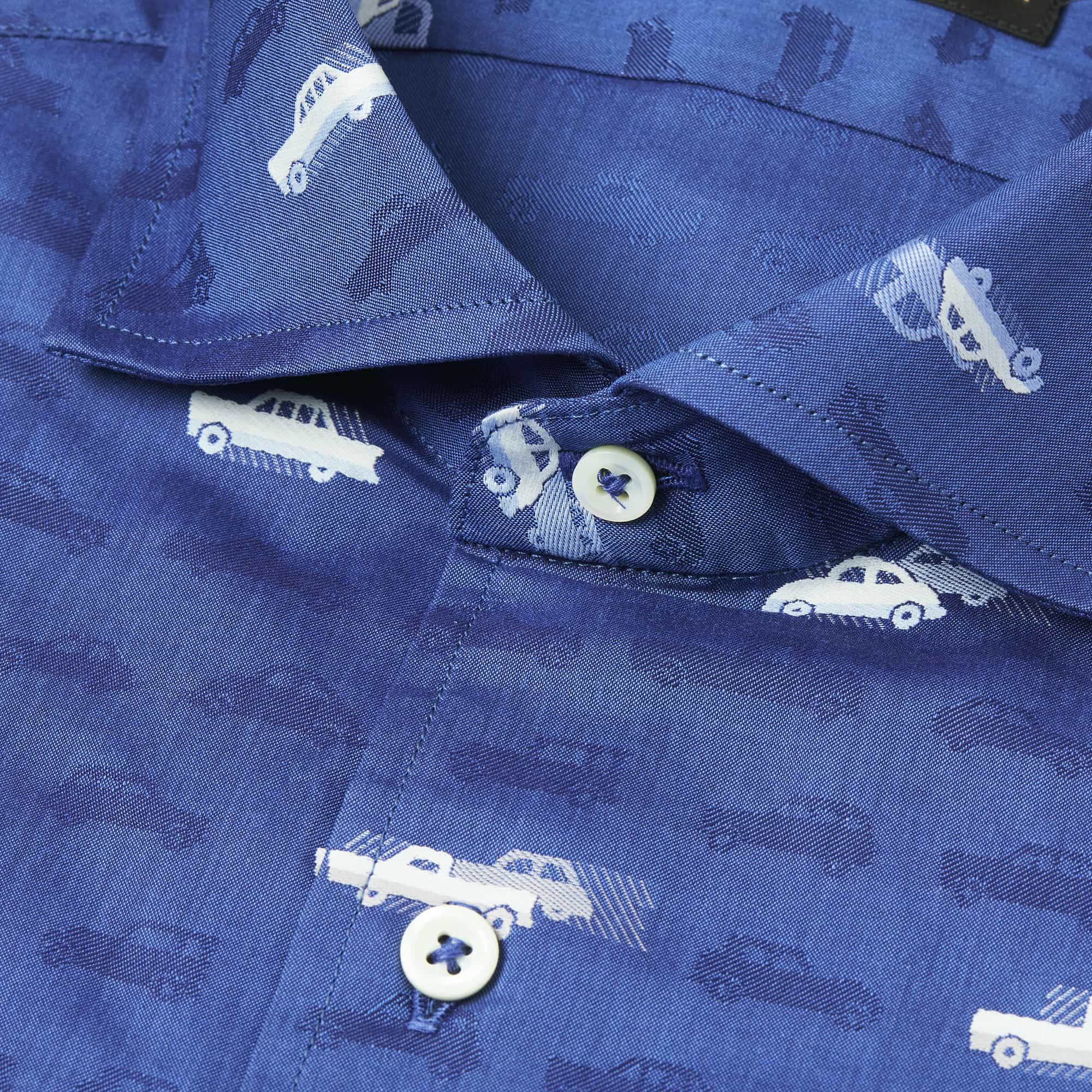 長袖　綿バックカットシャツ/オールドカー