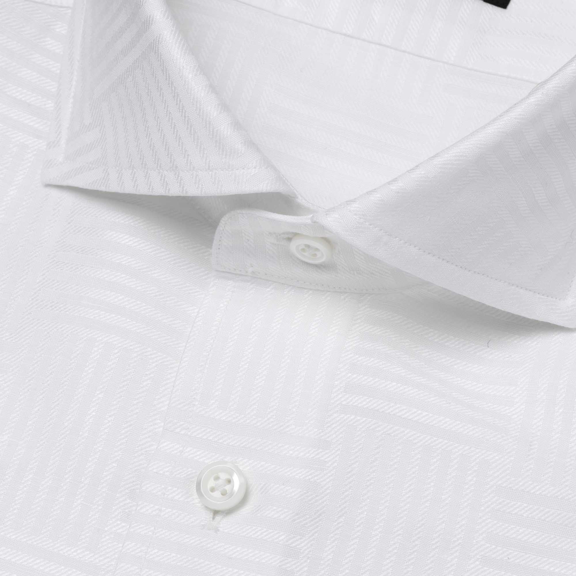 長袖 麻×綿シャツ/無地シャツ