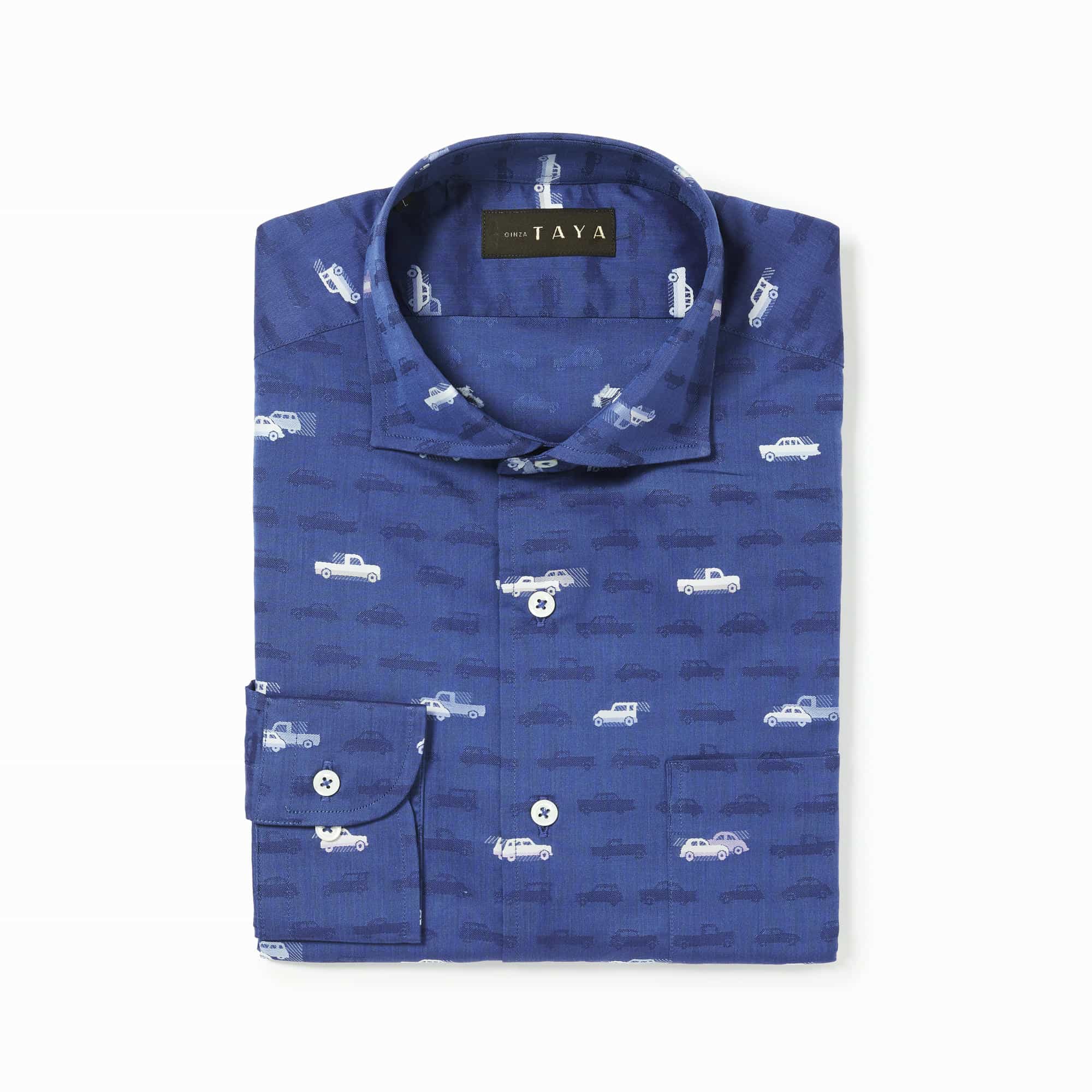 長袖　綿バックカットシャツ/オールドカー