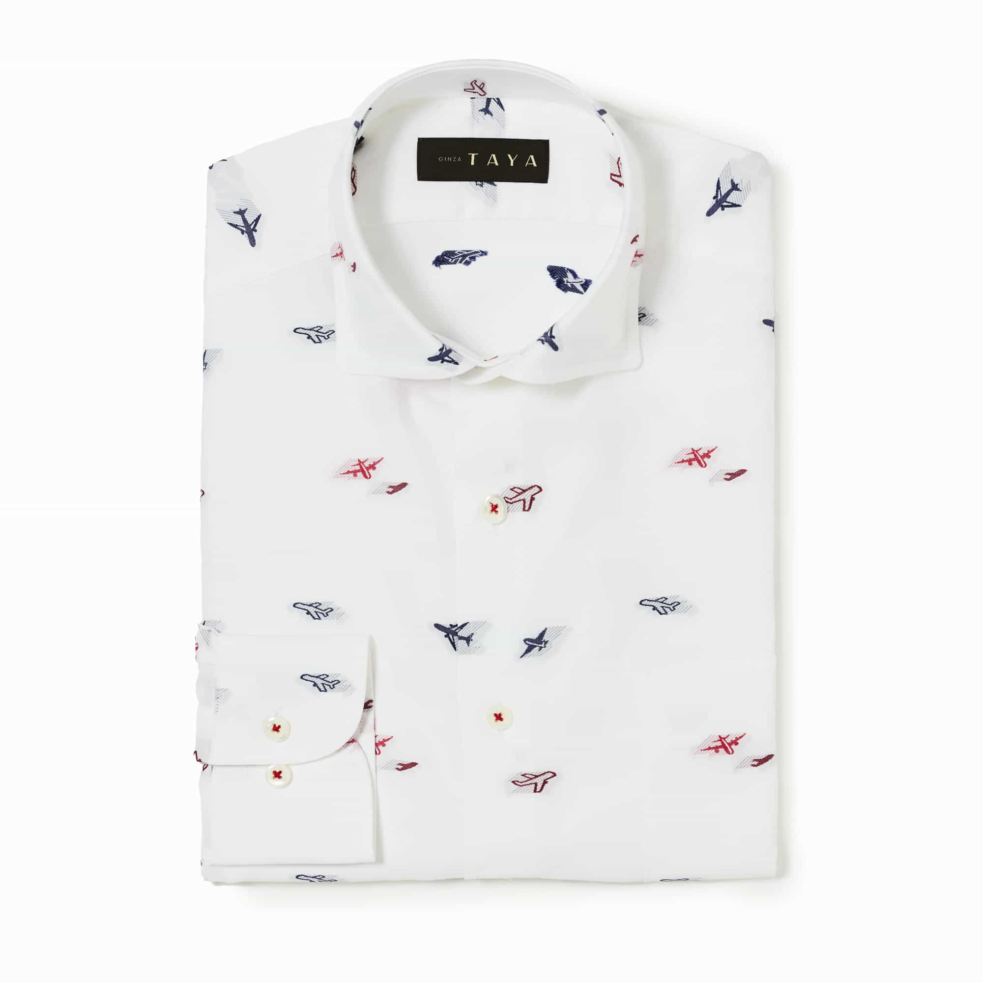 長袖 バックカットシャツ/エアプレーン