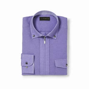 長袖　ZIPシャツ