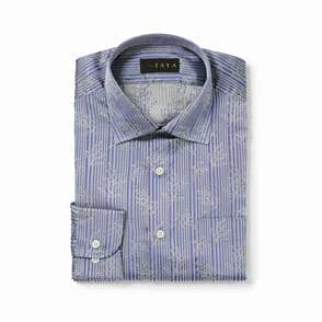 長袖　シルクシャツ/オリーブ