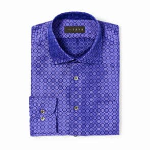 長袖　シルクシャツ/チェーンメール