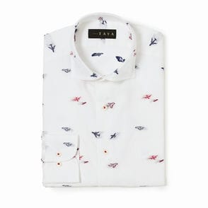 長袖　バックカットシャツ/エアプレーン