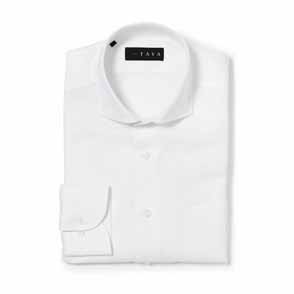 長袖 麻×綿シャツ/無地シャツ