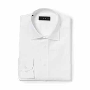 長袖 綿シャツ/無地シャツ