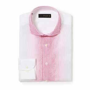 長袖 綿シャツ/グラデーション