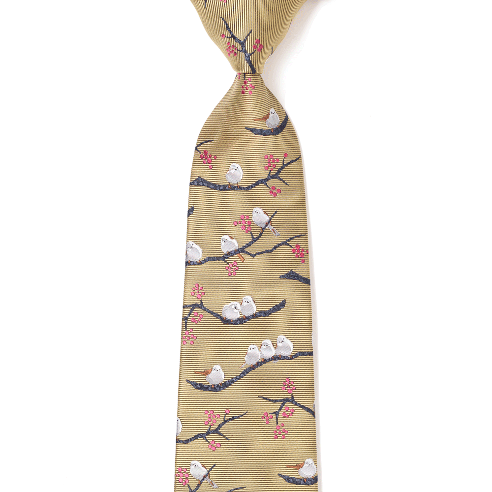 シマエナガのネクタイ