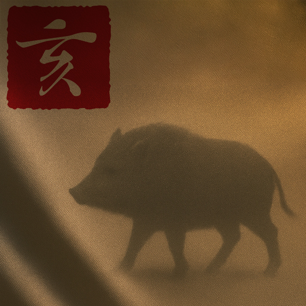 猪のシルエットのイメージ画像