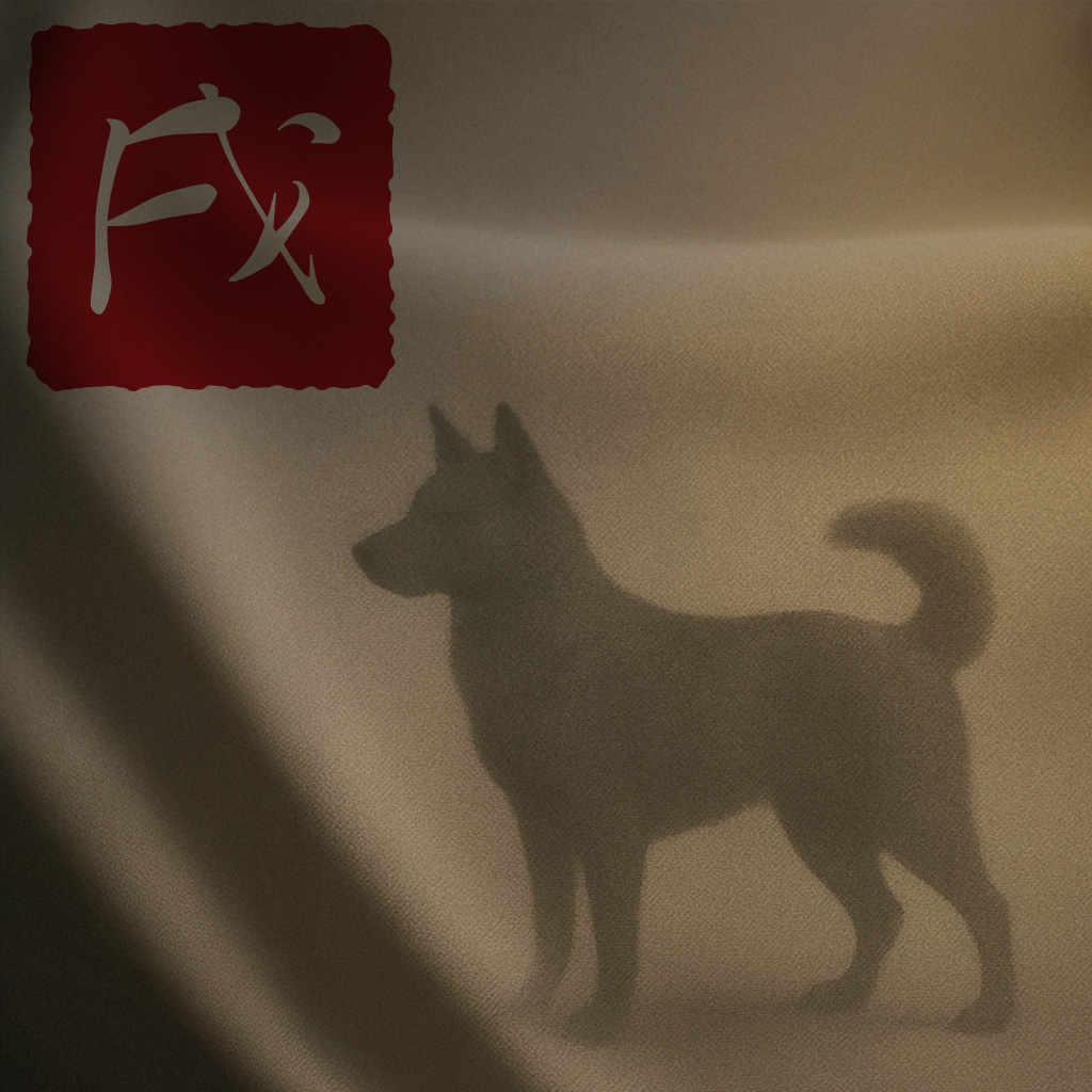 犬のシルエットのイメージ画像