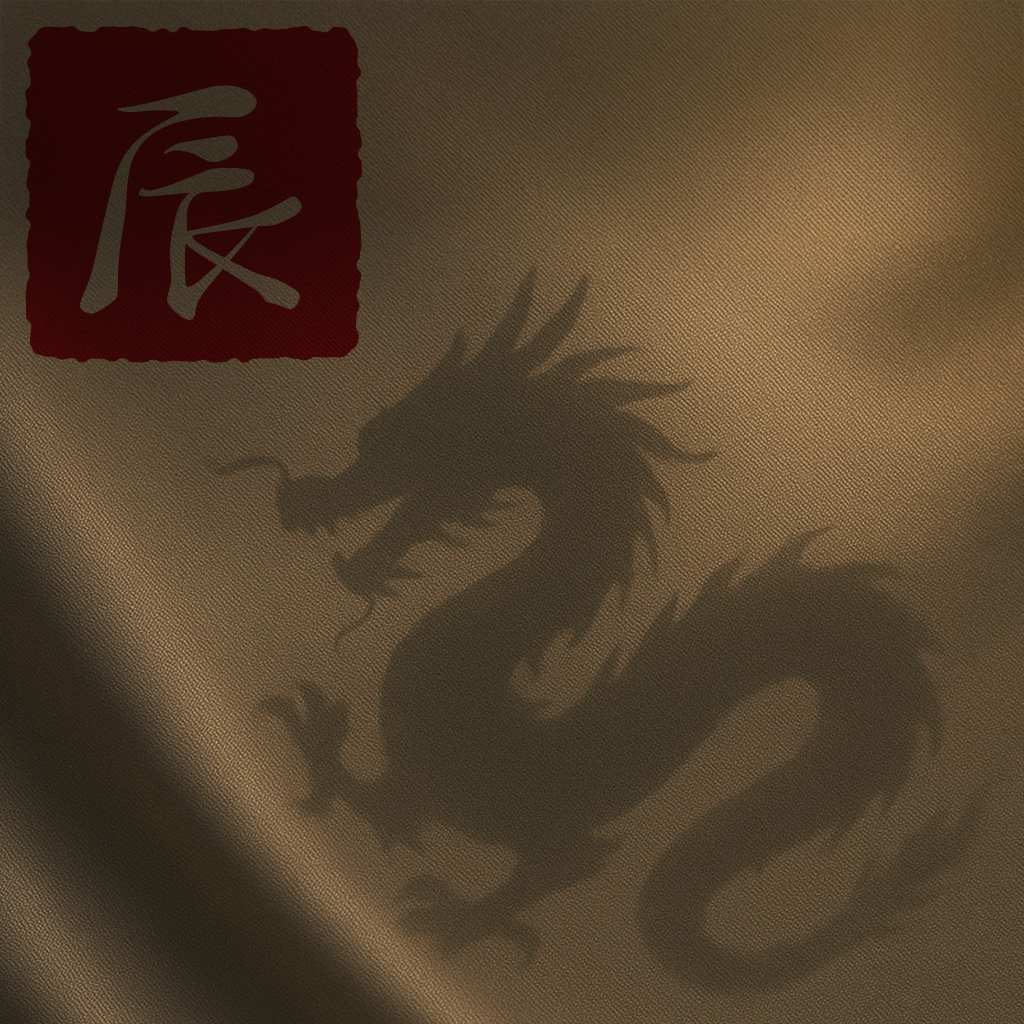 辰・龍・ドラゴンのシルエットのイメージ画像