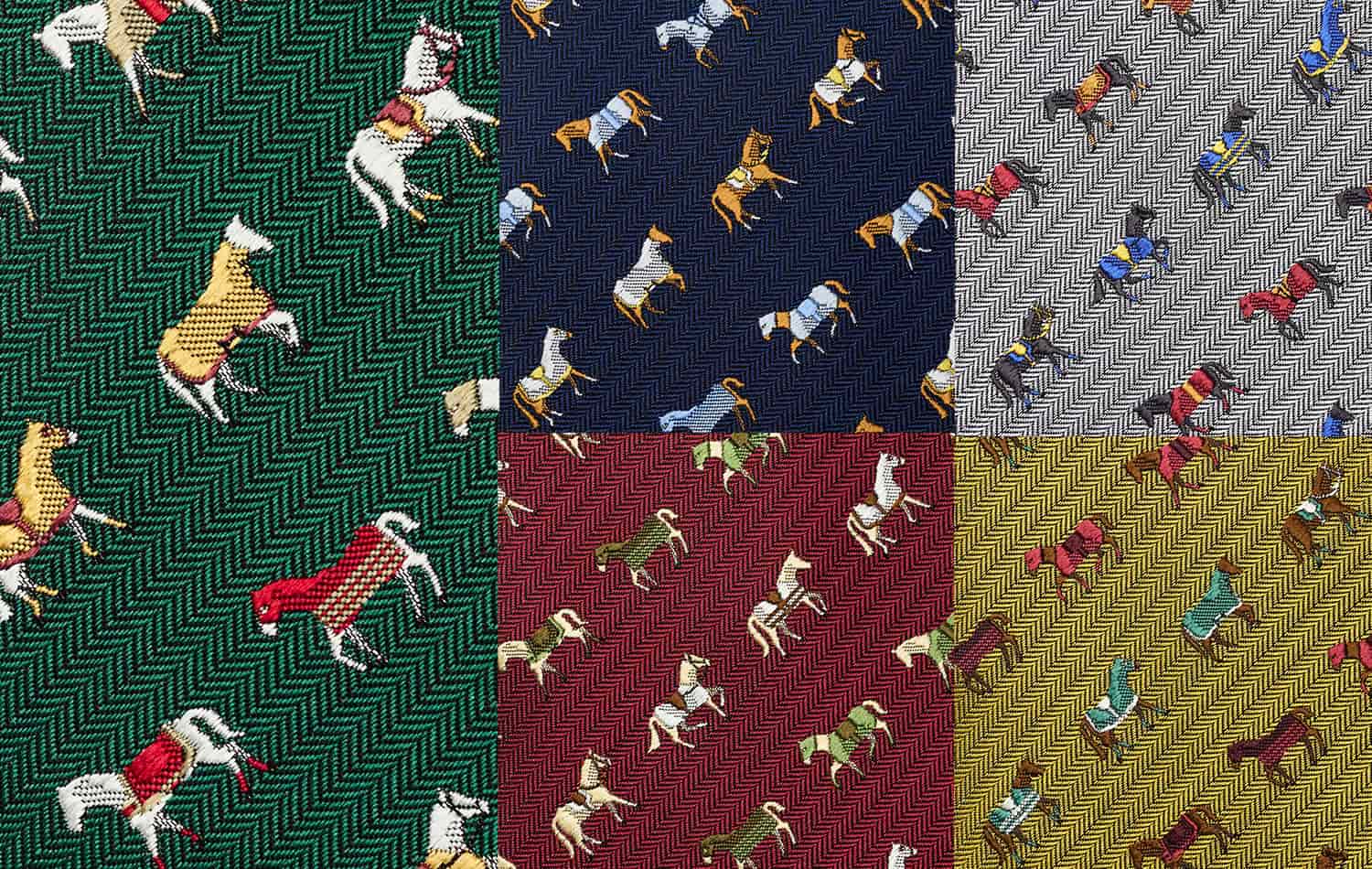 ホースクローズのネクタイ詳細画像