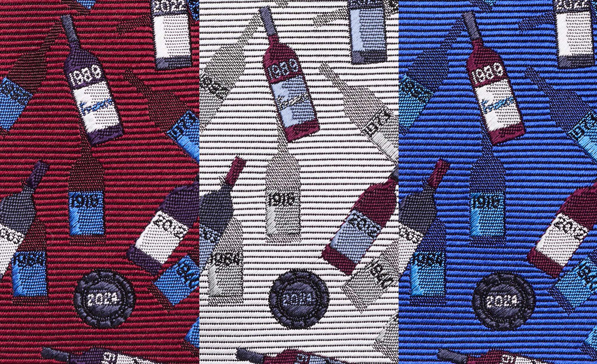 田崎真也氏監修のネクタイ〈ヴィンテージ120〉のディテール