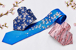日本の四季「春・桜」モチーフのネクタイ