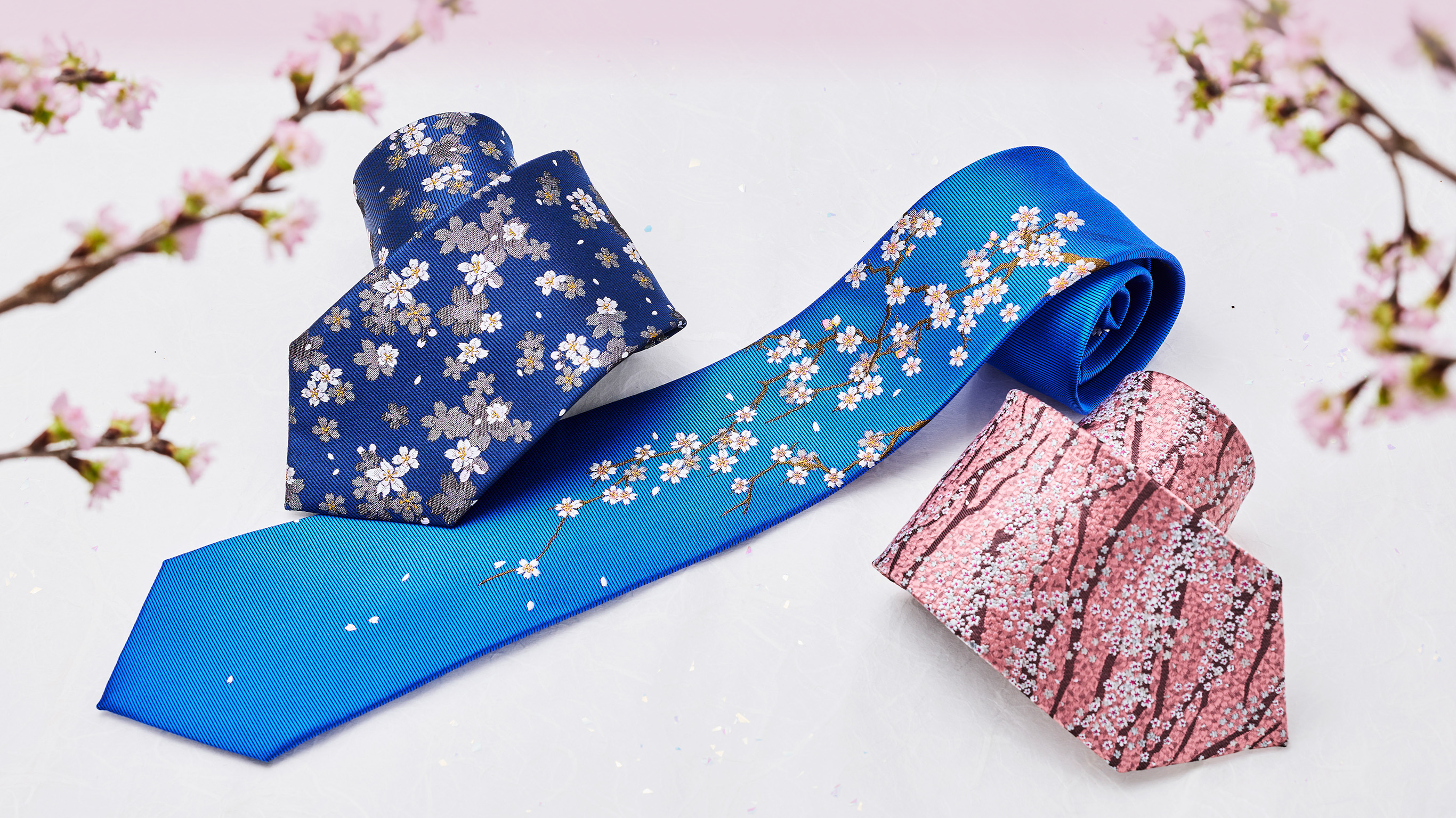 日本の四季「春」桜のネクタイ